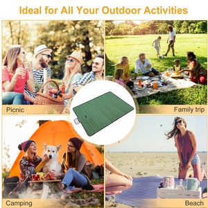 Tappetino da Campeggio Pieghevole 152x198 cm, Impermeabile, con Cinghia per Avventure all'Aperto - Product Image 6