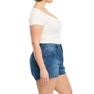 Shorts de Mezclilla para Mujer de Talla Grande al por Mayor, Personalizables, Muestra Gratis, la Mejor Calidad - Product Image 2