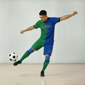 Conjunto de Uniformes de Fútbol Personalizados para Hombre con Aplique del Nombre del Equipo, Jersey y Pantalones Cortos de Poliéster Sólido Transpirable, Tallas Grandes para Entrenamiento - Product Image 3