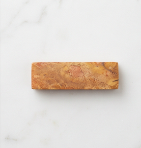 Reposacucharas de cerámica con patrón de mármol beige y marrón, para cubiertos y palillos, para decoración de cocina y mesa. - Product Image 1