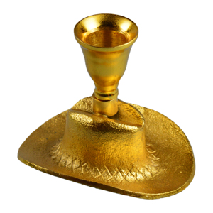 Z.HANDICRAFTS Support de bougie en aluminium plaqué, design moderne, fait main, écologique, pour la décoration de la maison, de la villa, du dîner, du mariage - Product Image 3