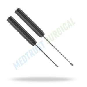 Raspador Espinal de Doble Cara de 15 y 13 Pulgadas de Longitud Total, Mango de 7 Pulgadas, Instrumento Ortopédico para Placas Endéuticas - Product Image 4