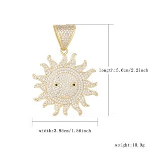 Colgante de Girasol Personalizado, Simple y Exquisito, Chapado en Oro de 14K, Estilo Hip Hop, Joyería para Mujer, Regalo para Mamá, Moda 2024 - Product Image 2