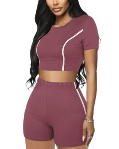 Conjuntos de Diseñador de Verano, Conjunto Corto y Bonito, Ropa Informal Personalizada, Conjunto de 2 Piezas para Mujer - Product Image 2