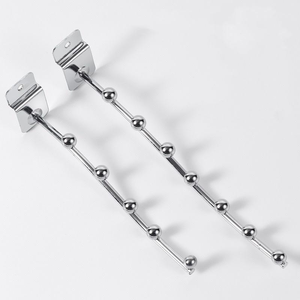 Ganchos Metálicos Cromados al por Mayor, Gancho para Panel Perforado de 5 Puntas, Gancho Personalizado para Panel de Rejilla para Accesorios de Exhibición en Tiendas - Product Image 5