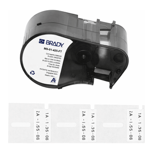 For Brady T-Flag Matte Polypropylene <b>Cable</b> Labels 18mm Compatible with M5 <b>Printers</b> - Product Image 2