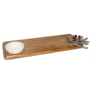 Bandeja de Servir de Madera Desechable Ecológica de Último Diseño con Asas de Lujo Hechas a Mano, Decorativas y Seguras para el Contacto con Alimentos - Product Image 6