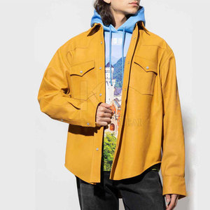 Chemises en cuir pour hommes, coupe douce, légères, respirantes, matériau de qualité supérieure, design personnalisé, confortables pour tous les jours et le soir - Product Image 3