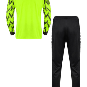 New Design Football Goalkeeper Jersey Heat-Transfer Blanks Long Sleeve <b>Soccer</b> Jersey Referee Uniform Men Track Suit Sets 100% - Product Image 4