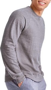 Mens Performance Sweatshirt Athletic <b>Moisture</b> Wicking Fabric Custom Team Logo Gym Crewneck Bulk - Product Image 2