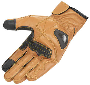 Genuine Leather Vintage Motorcycle Full Finger <b>Gloves</b> Rubber Guard <b>Touchscreen</b> Protection Cycling Use Waterproof UV Protection - Product Image 2