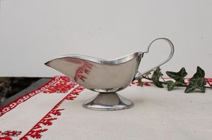Hot Selling Stainless Steel Gravy Boats Vintage Silver <b>Sauce</b> Gravy Boats Home Kitchen Gravy Boats From India - Product Image 1