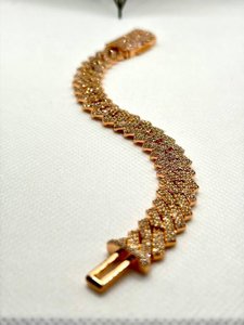 Pulsera de Cadena con Baño de Rodio y Moissanita VVS, Cierre de Caja, Estilo Cubano, Lujosa, para Uso Diario, Unisex - Product Image 4