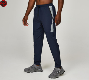 Conjunto Deportivo para Hombre, Chaqueta Impermeable con Capucha y Estampado de Bloques de Color, Pantalones Deportivos de Secado Rápido para Correr - Product Image 2