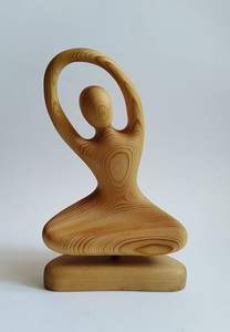 Sculpture en bois artisanale artistique pour la décoration de la maison, salon, bureau, étagère, pièce décorative unique - Product Image 5