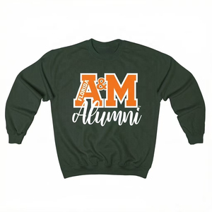 Sudadera con Cuello Redondo para Hombre de Florida A&M Alumni, Corte Regular, 100% Algodón, Estilo Casual para Invierno, Estampado Frontal, Transpirable - Product Image 1
