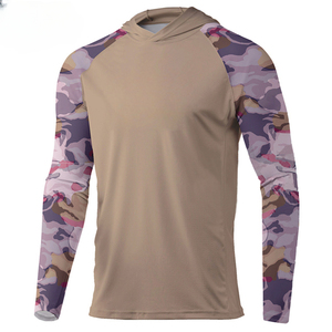Camiseta con Capucha de Secado Rápido con Protección UV, Camiseta de Pesca Lisa de Manga Larga de Microfibra de Alta Calidad - Product Image 5