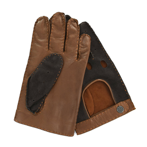 Gants de conduite en cuir d'agneau véritable de haute qualité, compatibles écran tactile, longueur poignet, entièrement doublés, durables, pour toutes les saisons et les voyages - Product Image 4