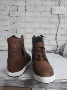 Chaussures de boxe pour hommes légers personnalisés en cuir véritable respirant avec propre logo pour la lutte - Product Image 4