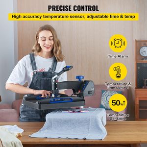 Pressa a Caldo per Sublimazione 5-in-1 da 800W per T-shirt e Tazze, 12x15 Pollici, Doppi Controlli Digitali - Product Image 5