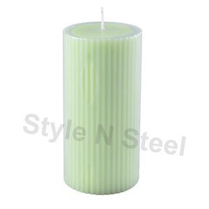 Bougies côtelées (lot de 3) – Bougies chauffe-plat parfumées pour Noël, Pâques, anniversaires, la Saint-Valentin et les célébrations de Diwali - Product Image 2