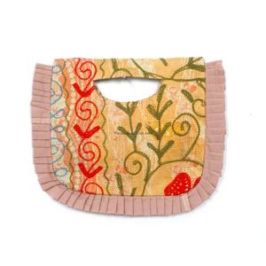 Cute Magnetic Closure Ruffles Hand <b>Pouch</b> Women's Kantha Messenger Fashionable Cosmetics Travel Eco-Friendly Lightweight Foldable - Product Image 6