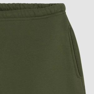 <b>Men</b> Olive Green Hooded Tracksuit Full Sleeve Solid Color Casual <b>Jogger</b> Set Midweight 100% Cotton Loose Fit Autumn Wear - Product Image 6