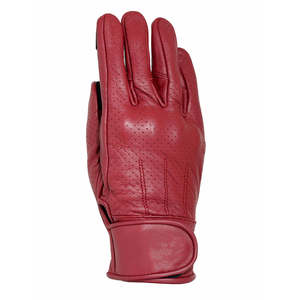Guantes de Motociclismo de Piel de Cabra Genuina, Color Rojo, Cómodos, Duraderos, con Costuras Reforzadas - Product Image 4