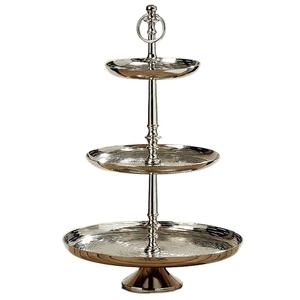 ชั้นวางเสิร์ฟสองชั้นทองเหลืองคุณภาพสูงสำหรับคัพเค้ก คุกกี้ ช็อกโกแลต และผลไม้ ตกแต่งบ้าน ตกแต่งโต๊ะ ใช้ในครัว - Product Image 2