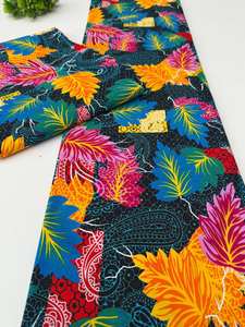 Tela africana con estampado de cera estilo Botsuana y Ankara 100% algodón para prendas de moda femenina - Product Image 5