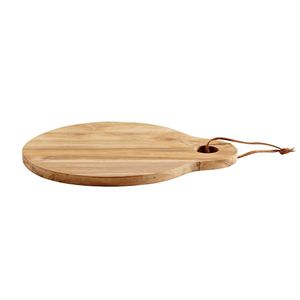 Tabla de Cortar Redonda Artesanal de Madera - No Tóxica, Fácil de Limpiar, Apta para Lavavajillas - Product Image 1