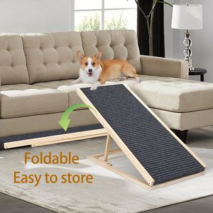 Rampa per Cani Extra Larga AGGIORNATA per Letto, Superficie in Gomma Antiscivolo, Ottima Trazione, Rampa per Animali Domestici per Cani di Piccola Taglia per Salire sul Divano e in Auto - Product Image 3