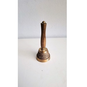 Cloche à main en laiton de style antique de qualité supérieure 100 %, avec poignée en métal, pour les enseignants, la décoration intérieure et les collections classiques. - Product Image 3