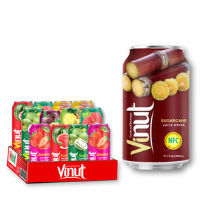 Bebida de Jugo de Caña de Azúcar de Vietnam, 330 ml, Sin Azúcar, Precio de Fábrica, Marca Privada, Muestra Gratis Disponible - Product Image 1