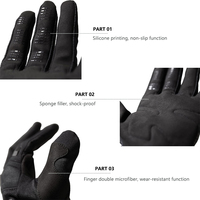 Gants de motocross tendance, respirants, avec logo, coupe-vent pour l'hiver, gants de vélo, gants de course