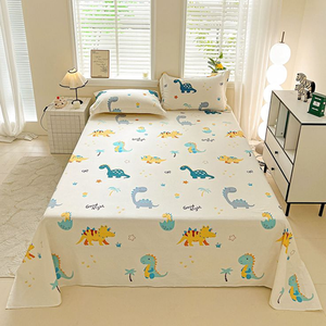 Parure de lit pour enfants garçons, motif voiture, en polyester brossé 100%, motifs de dessins animés imprimés, tissu pour drap plat - Product Image 4