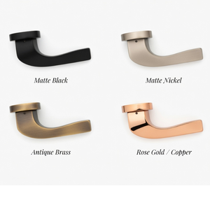 Solid Brass Door <b>Handle</b> Set with Mortise <b>Lock</b> for Interior Use | Designer Lever <b>Handles</b> in Antique, Black,Gold & Graphite Finish - Product Image 3