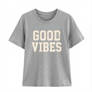Camiseta de Verano para Mujer, Estampada, Informal, a Precio Económico, con Diseño y Logotipo Personalizados, Corte Regular, Manga Corta - Product Image 6