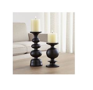 Bougeoir de table rond en forme de boule Bougeoir en métal de haute qualité Nouveau design Meilleure vente avec bougeoir à base carrée - Product Image 1