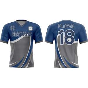 Impression par sublimation sur maillot de foot personnalisé, maillot de football respirant et à séchage rapide, uniforme d'équipe, fabricant OEM en gros, vêtements de foot - Product Image 4