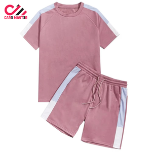 แฟชั่นล่าสุดปี 2026 ชุดลำลองฤดูร้อนสำหรับผู้ชาย เสื้อยืดพิมพ์ลายสีพื้น กางเกงขาสั้น ไซส์ใหญ่ ระบายอากาศได้ดี แห้งเร็ว 100% - Product Image 3