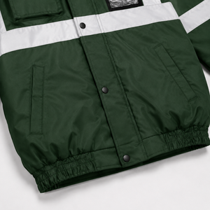 Chaqueta de Trabajo de Poliéster Reflectante de Alta Visibilidad Directo de Fábrica, Uniforme de Seguridad con Capucha, Bolsillo Transparente para Identificación, Cintura Elástica, Multibolsillos - Product Image 5
