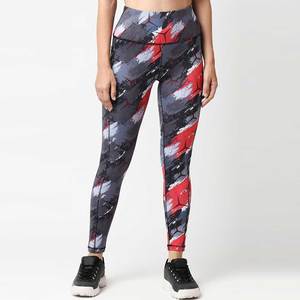 Leggings de Pesca con Estampado Geométrico para Mujer, Sublimación, Secado Rápido, Spandex, Poliéster, Pantalones Sin Costuras - Product Image 1