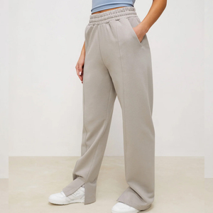 Conjunto de 2 piezas para mujer, sudadera con capucha y pantalones deportivos, conjunto informal para estar en casa, conjunto a juego, conjunto de jogger de cintura alta, color gris - Product Image 2