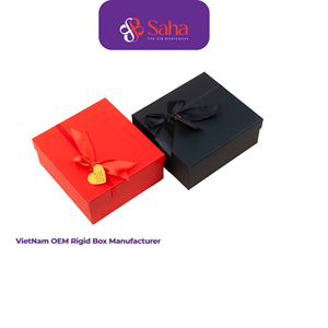 Bio-degradable Matt Lamination Gift Handmade Recyclable <b>Kraft</b> Paper Embossing Rigid Customizable Vietnam <b>Boxes</b> - Product Image 4