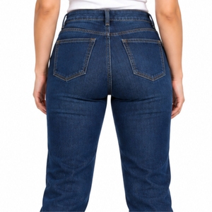 Jeans de Mezclilla de Pierna Recta para Mujer, Pantalones Casuales de Algodón, Prendas Personalizadas, Moda Diaria, Cómodos, Diseño de Cinco Bolsillos - Product Image 6