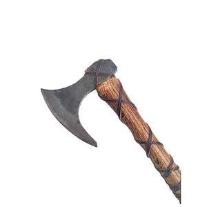 Damascus Steel <b>Axe</b> with Durable Wood <b>Handle</b> for Outdoor Camping, Wood Splitting, Hunting, Bushcraft and Survival - Product Image 2