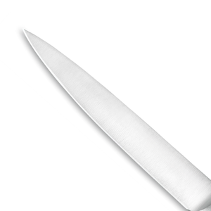Couteaux à découper en acier inoxydable de qualité supérieure avec lame longue et effilée, poignée ergonomique noire à triple rivet pour trancher la viande et les rôtis - Product Image 5