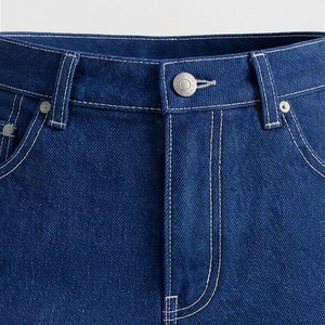 Shorts en jean basiques en coton coupe ample pour femme, deux poches, longueur courte, décontractés d'été, couleur personnalisable, bas de tenue tendance - Product Image 4