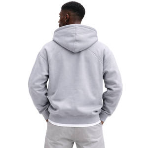 Sudaderas con Capucha para Hombre, Sudadera con Cierre Completo de Algodón y Forro Polar, Sudadera Oversize de Estilo Urbano para Hombre, Ropa Personalizada, Fabricación al por Mayor - Product Image 2